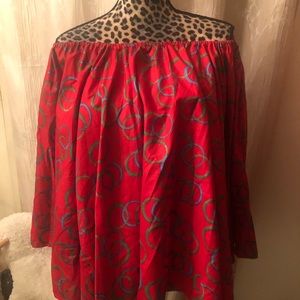 African print free sizeTop fit up to a size16